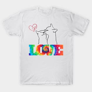 Cats Kissing - Valentine's Day - Love T-Shirt